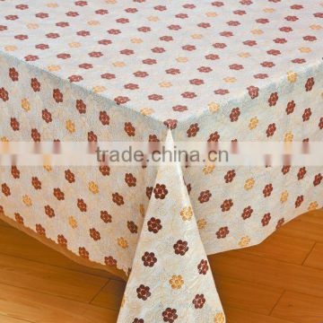 Top sale high quality vinyl restaurant table cloth cheap vinyl tablecloth