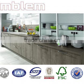 Classic MFC wood grain kitchen cabinets with best price
