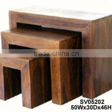stool,ottomans,nest of tables,home furniture,mango wood furniture