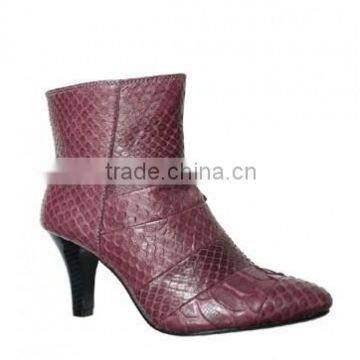 Python leather boots SWPS-008