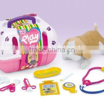 2016 Houseplay Toys Pet Dog Doctor Kit Toys Manufacturer Accessories