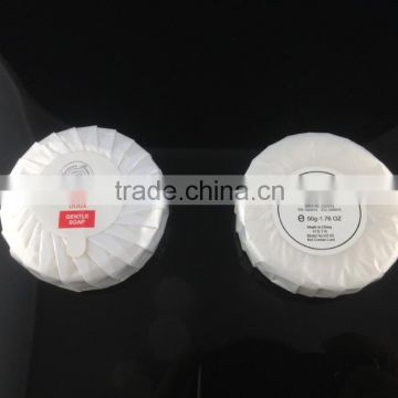 50g round Disposable hotel soap with logo
