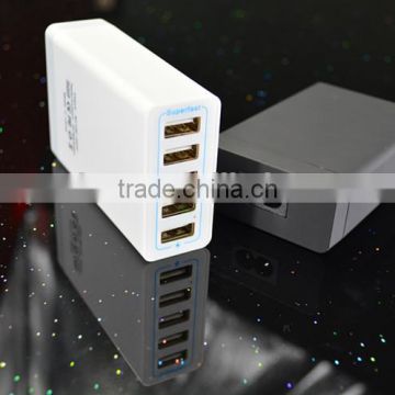 Travel universal multi port usb charger 40W 5 port charger