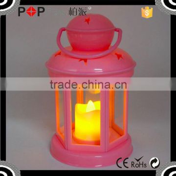 2015 Promotion Poppas BS10 Star Pantern Colorful Selection Hanging Led Candle red lantern