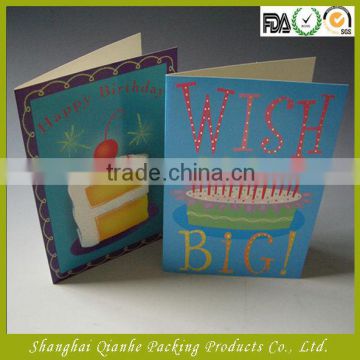 folding printed OEM greeting card in China