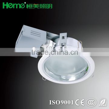 Simple Recessed PLC diffuser down light with frost glass 26w