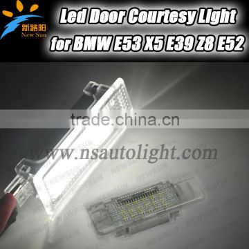 Error Free Led Courtesy Door welcome Light For BMW E53 X5 E39 Z8 E52 Xenon white Under Door Light Lamp Bulb for bmw