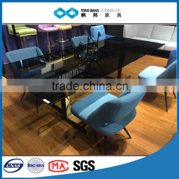 TB 10 seaters glass dining table leather chair comedor mesa kitchen furnitures