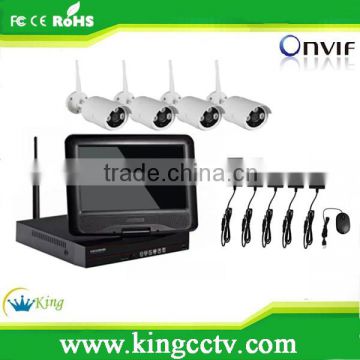 10.1 inch LCD security camera system cctv long range wireless cctv system