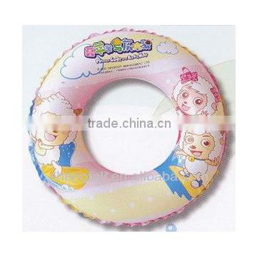Inflatable kids swim ring/kids swim ring with cartoon printed