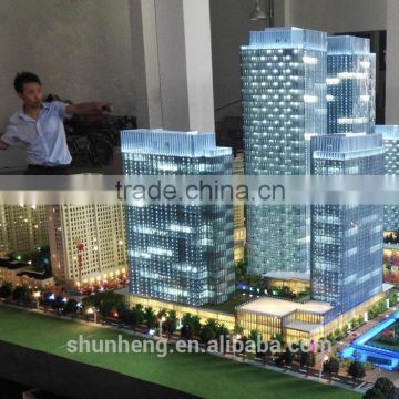 China supplier 3D rendering architectural design model / Public plaza building Model making