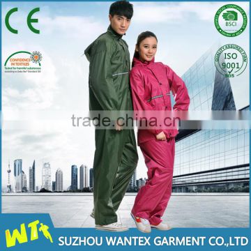 custom waterproof raincoat fabric pullover raincoats for adult
