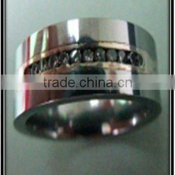 Titanium diamond ring/ gift for men