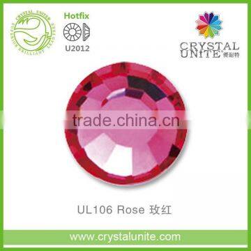 U2012 Rose Lead Free Hot Fix Rhinestone