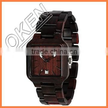 Chinese mechanical watch movement wood watch