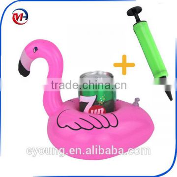 Cute Fanny Toys Red Flamingo Floating Inflatable Beer Can Holder
