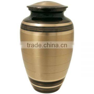 Brass Classic Urns With Gold and Black Finish