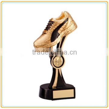 Custom factory price sports souvenirs resin running shoes trophy factory