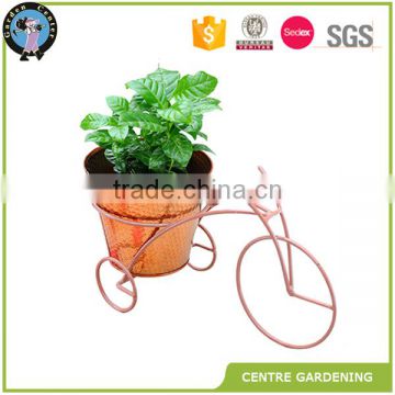 Garden rotating metal display bicycle flower stand