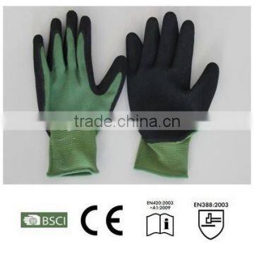 latex softtextile working glove,cheap latex gloves