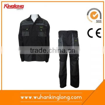 industrial labor suits for manafacture, working garments with workwear jackets and long pants