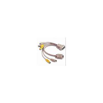 Multimedia Cable: DB25M TO 2 MD6M