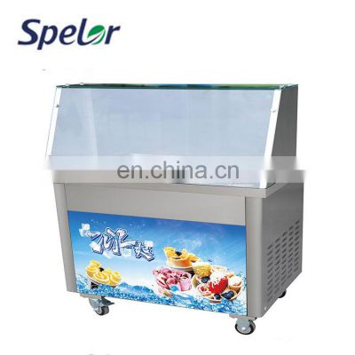 High Quality Factory Table Mobile Big Pan Fry Fried Ice Cream Roll Machine