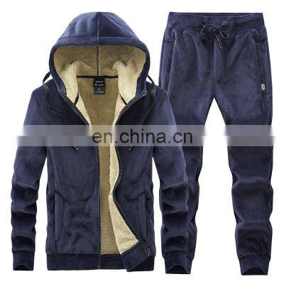 Wholesale Christmas sale 2-pieces hooded men's extra large size sports and leisure  sports jogging suit custom men's hooded suit