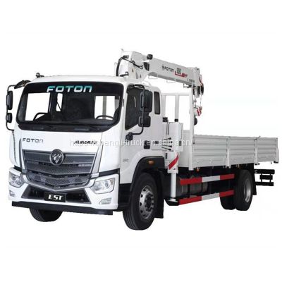 High quality Foton AUMAN 4x2 6 wheel truck mounted SANY palfinger crane