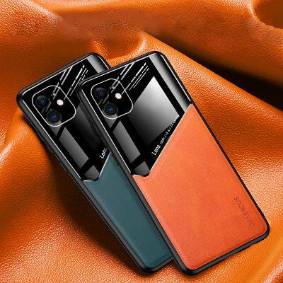 New Eye Protecting Leather Pattern Phone Case For iPhone 6 7 8 Plus X Xr 11 12 13 14 Pro Max  Fine Hole Magnetic Suction Case
