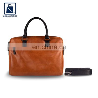Genuine Leather 15 Inch Laptop Bag for Men
