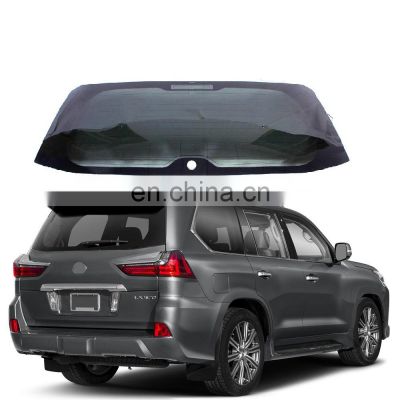 MAICTOP high quality car body parts tail gate glass windshield for lx570 2018 rear door glass
