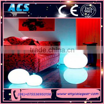 ACS color changing solar crackle glass ball led light