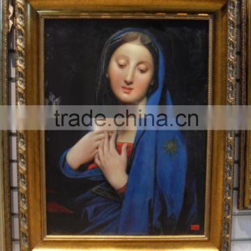 N578 Ingres Glass Paiting, Portrait Photo Wall Hanging Glass Painting, Interior Home Decor Glass Paiting