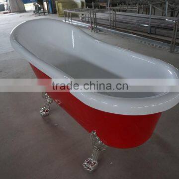 SY-1019 thick acrylic high quality claw foot soaking bathtub