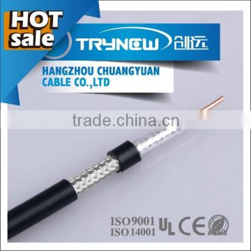 Hangzhou factory hot sale 75ohm 16AWG low dB loss RG7 coaxial cable rg7/rg 7 with CE,ROHS,ETL,ISO9001