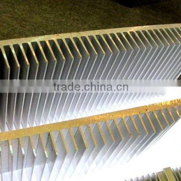China best quality customized rectangle shape extruded aluminum radiator (aluminum fin, aluminum radiator fins)
