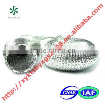 Highly flexible aluminum foil ventilation pipe air conditioning system