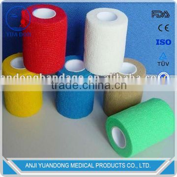 Hand-tear cotton cohesive bandage