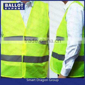 Yellow simple style safety hi viz vest