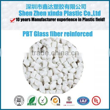 White Color flame-retardant and glassfiber reinforced PBT plastic raw material PBT V0 plastic granules