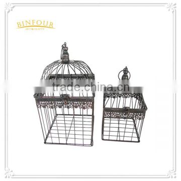 Luxury parrot cage metal bird cage for home and garden decorations