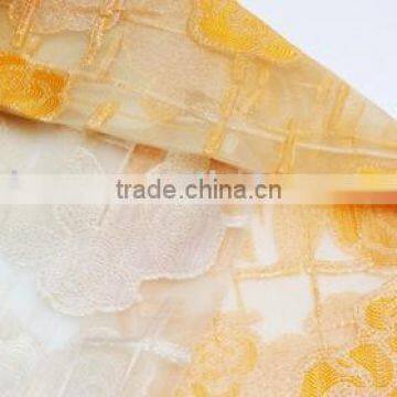 rose design cut-out curtain fabric