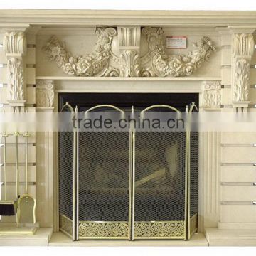 Most popular new products hot sale marble medallion fireplace