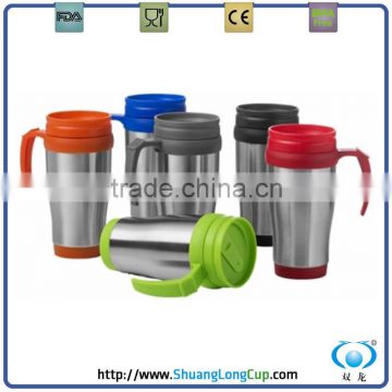 450ML With handle double wall coffee travel mug ,new china products for sale
