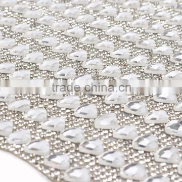 all world best price plastic rhinestone mesh trimming for Christmas /party /wedding deco