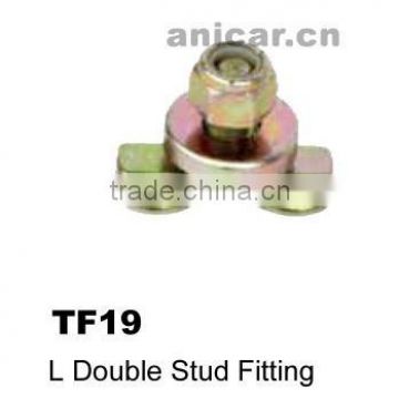 TF19 L Double Stud Fitting for aluminium track
