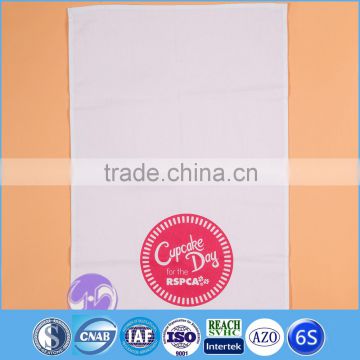 Wholesale custom logo printed plain white cotton tea towel                        
                                                                                Supplier's Choice