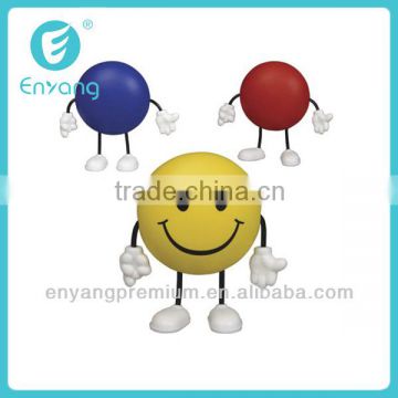 New Popular Cheap Pu Soft Foam Lovely Smile Anti Stress Ball