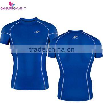 88% polyester 12% spandex mens dry fit compression t shirt